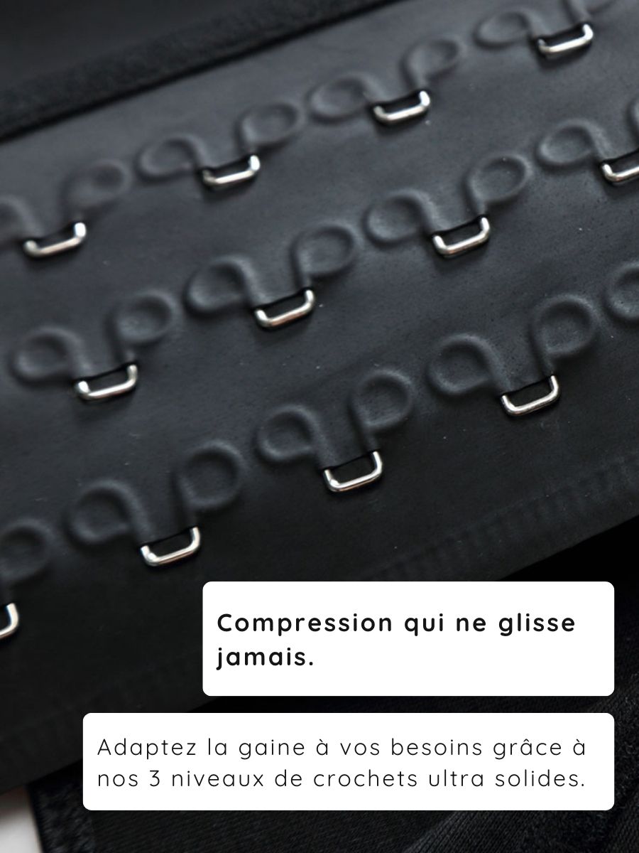 Gaine amincissante Latex 3 niveaux de crochets